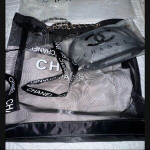 GWP Black and White Tote Bag and Cosmetic Pouch